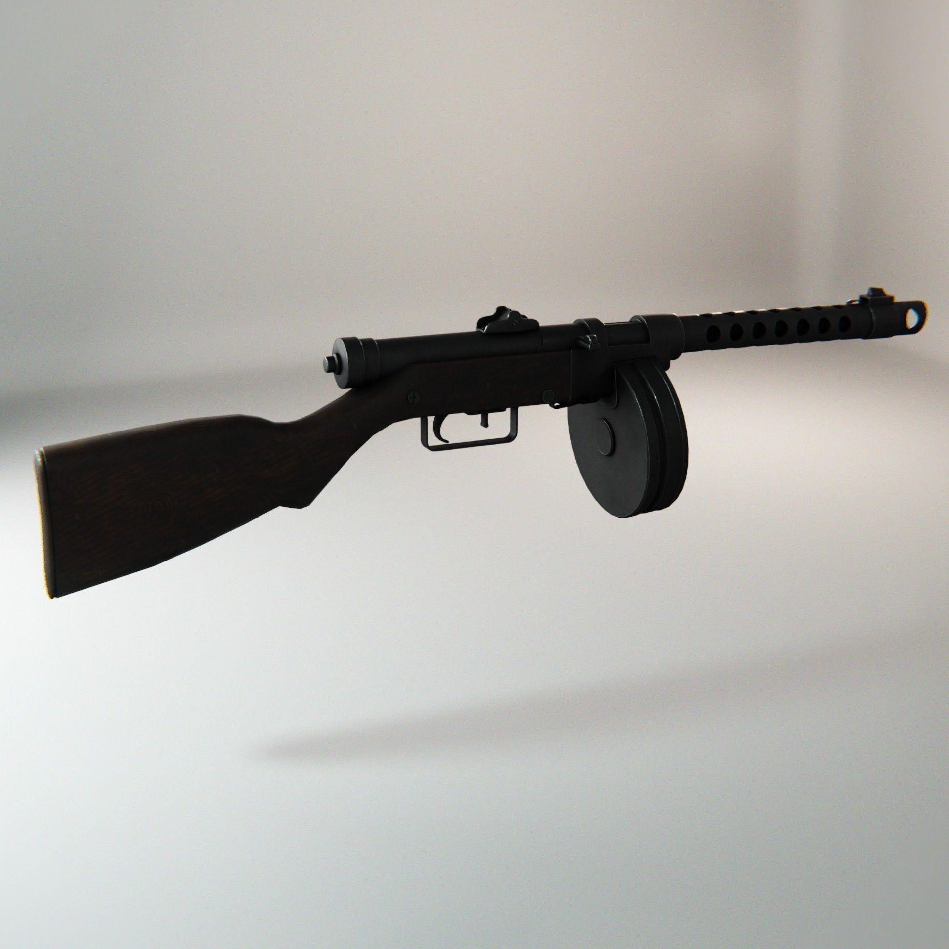 Yugoslav M49 Low-poly 3D model_2