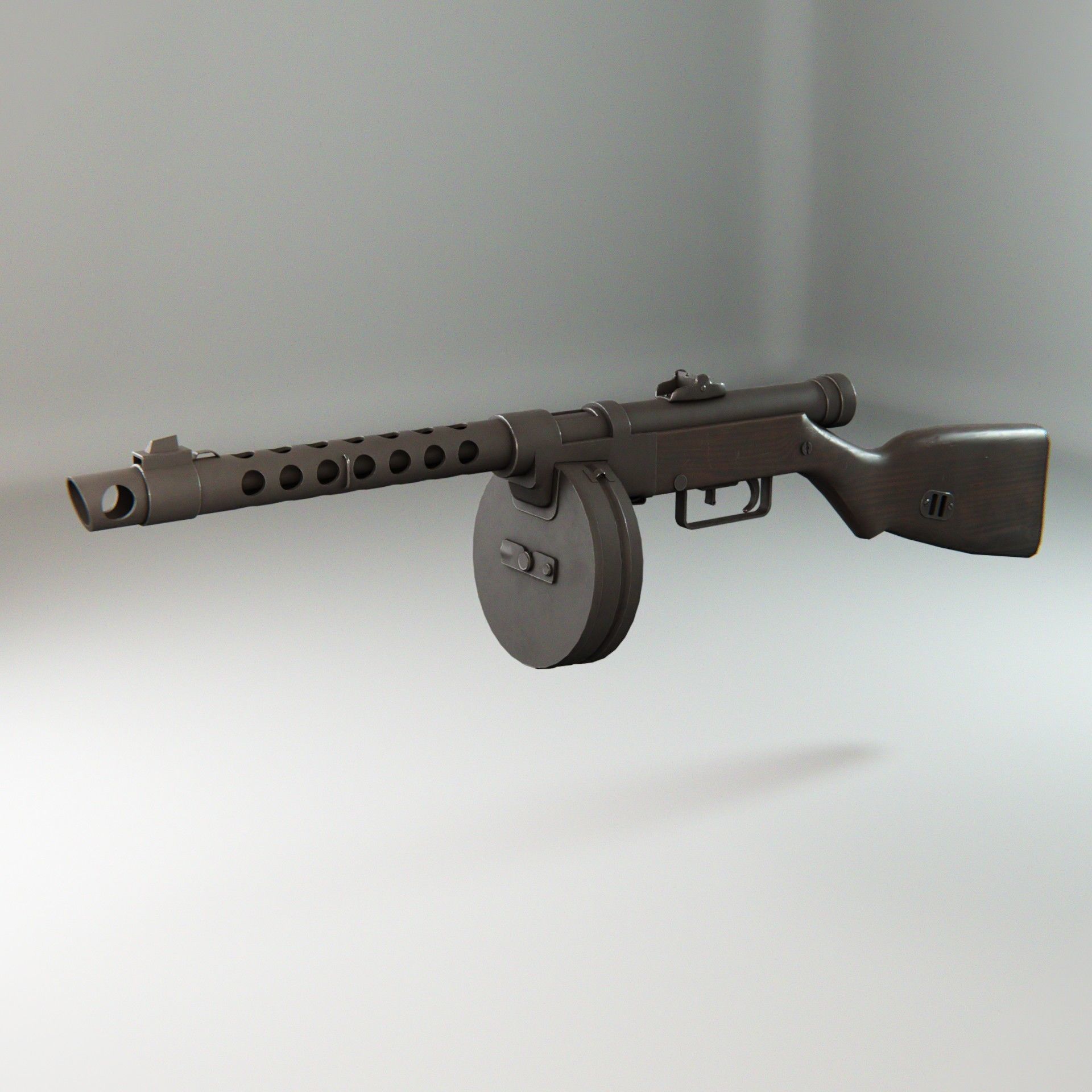 Yugoslav M49 Low-poly 3D model_4
