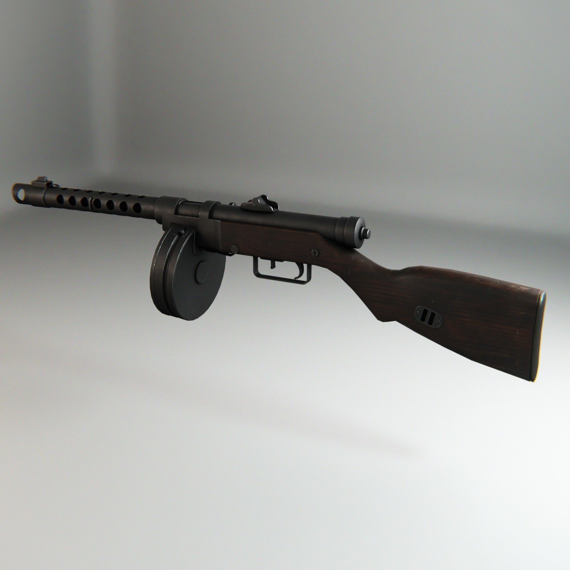 Yugoslav M49 Low-poly 3D model_3