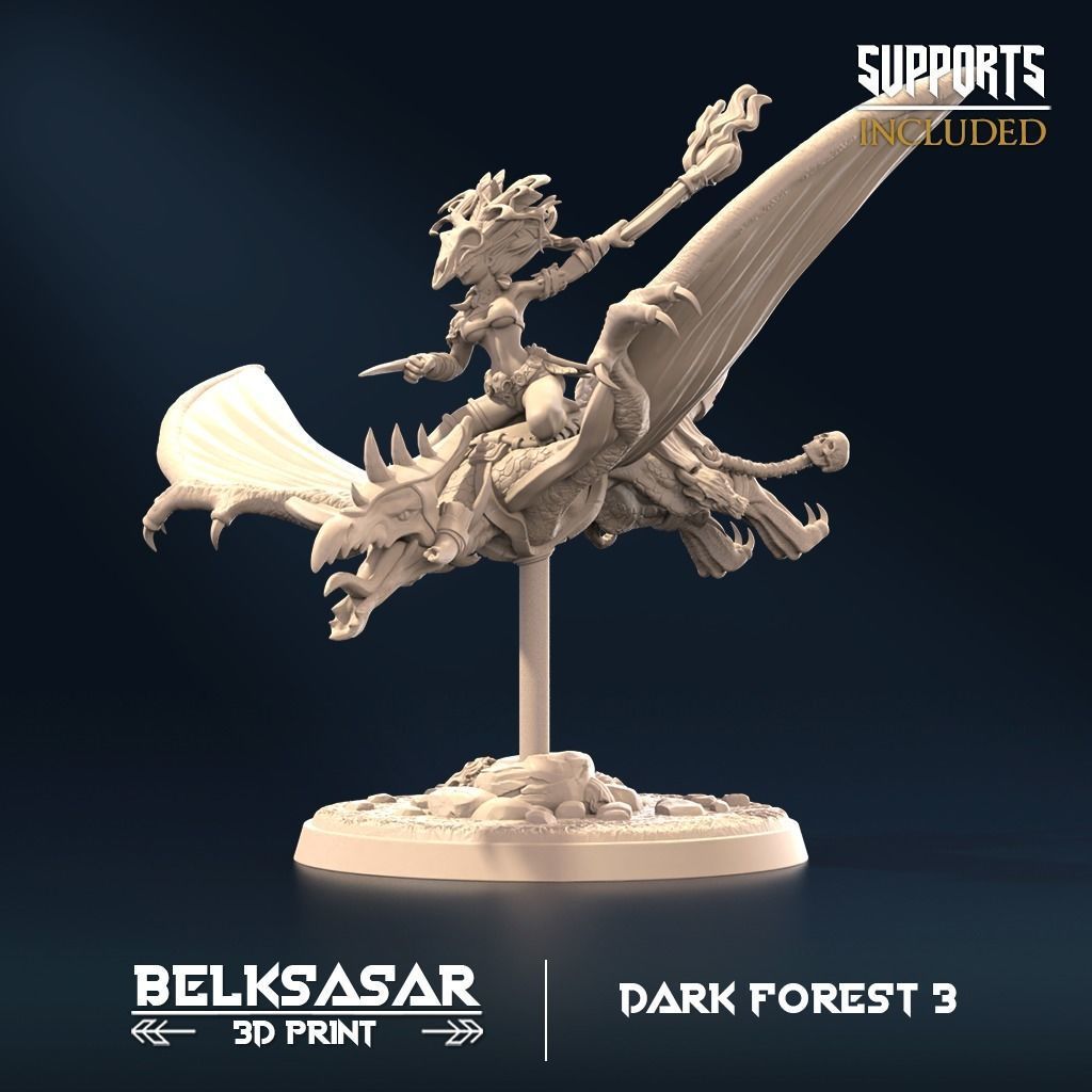 Forest Terror set x3 3D print model_1