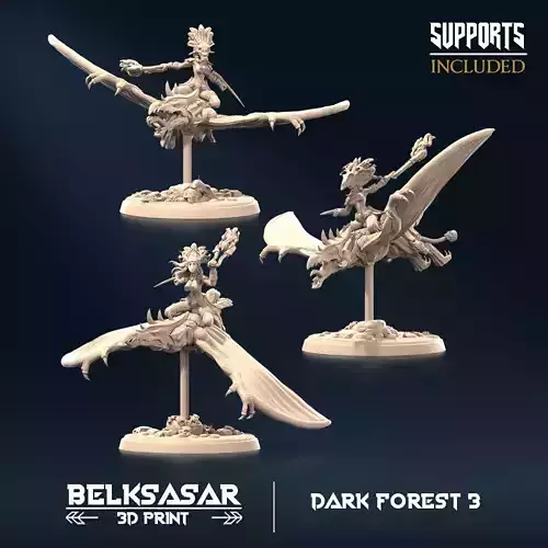 Forest Terror set x3 Nude