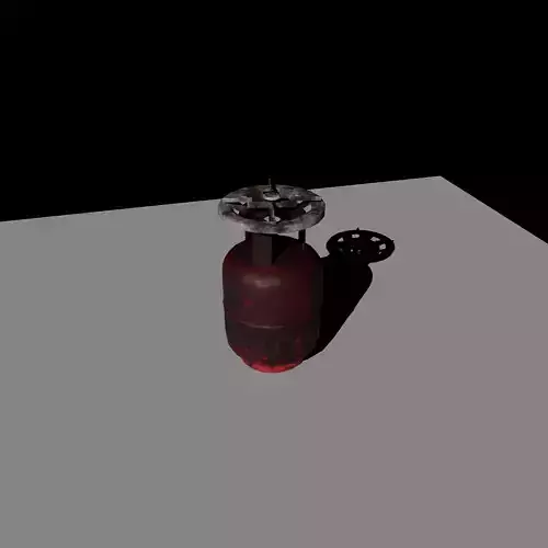 Old Gas cylinder with Stove Top -Small 5Kg