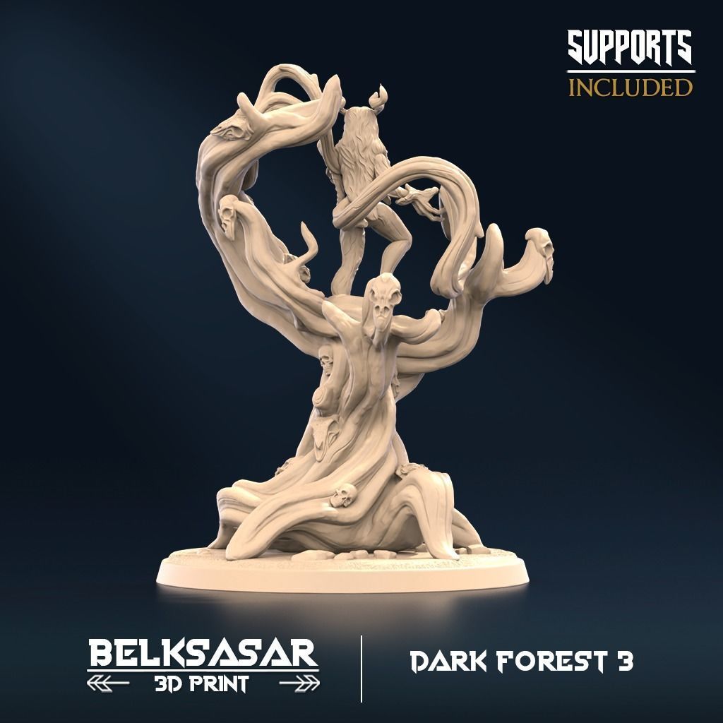 Howling Roots B Normal and Nude 3D print model_3