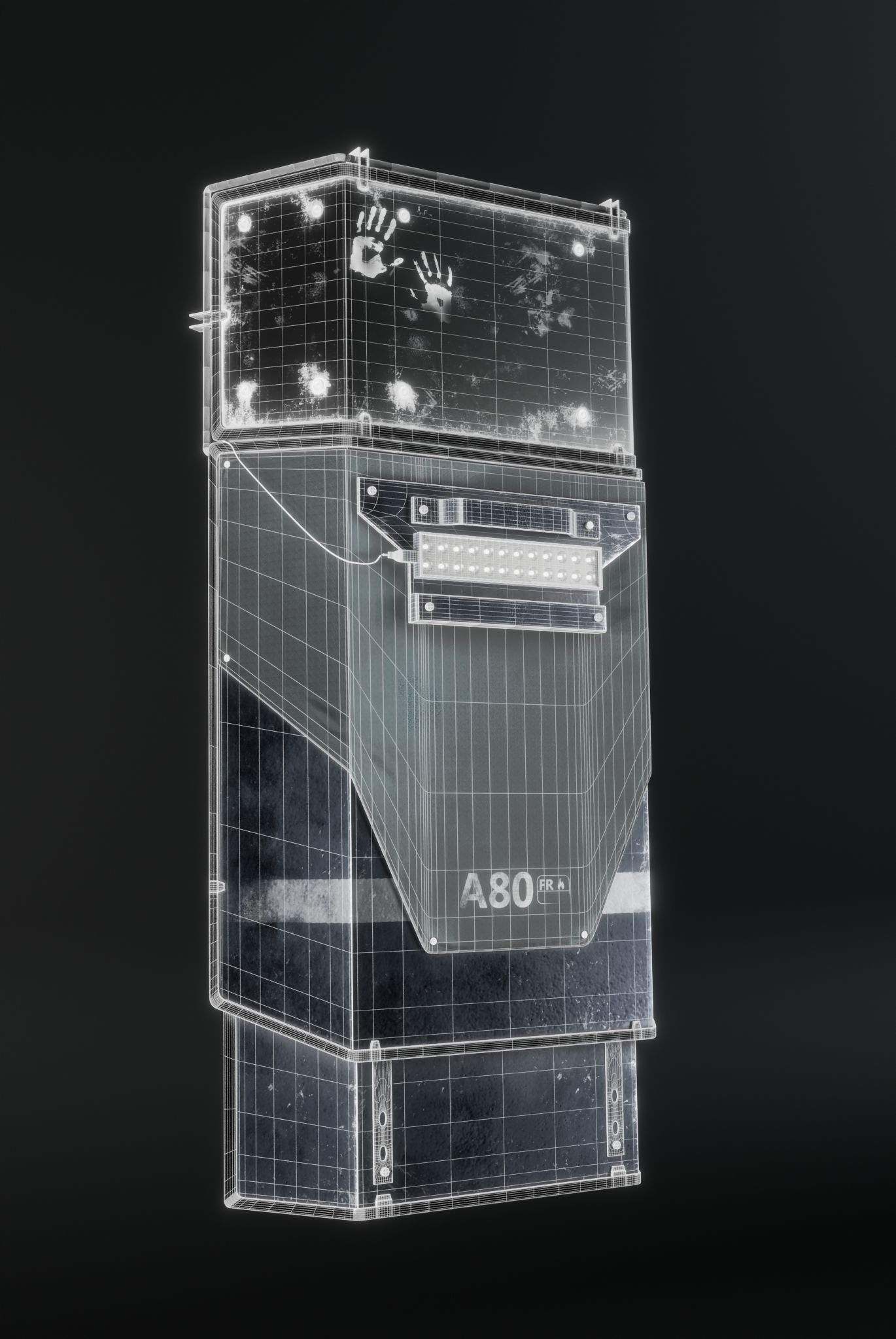 MW Riot shield Low-poly 3D model_4