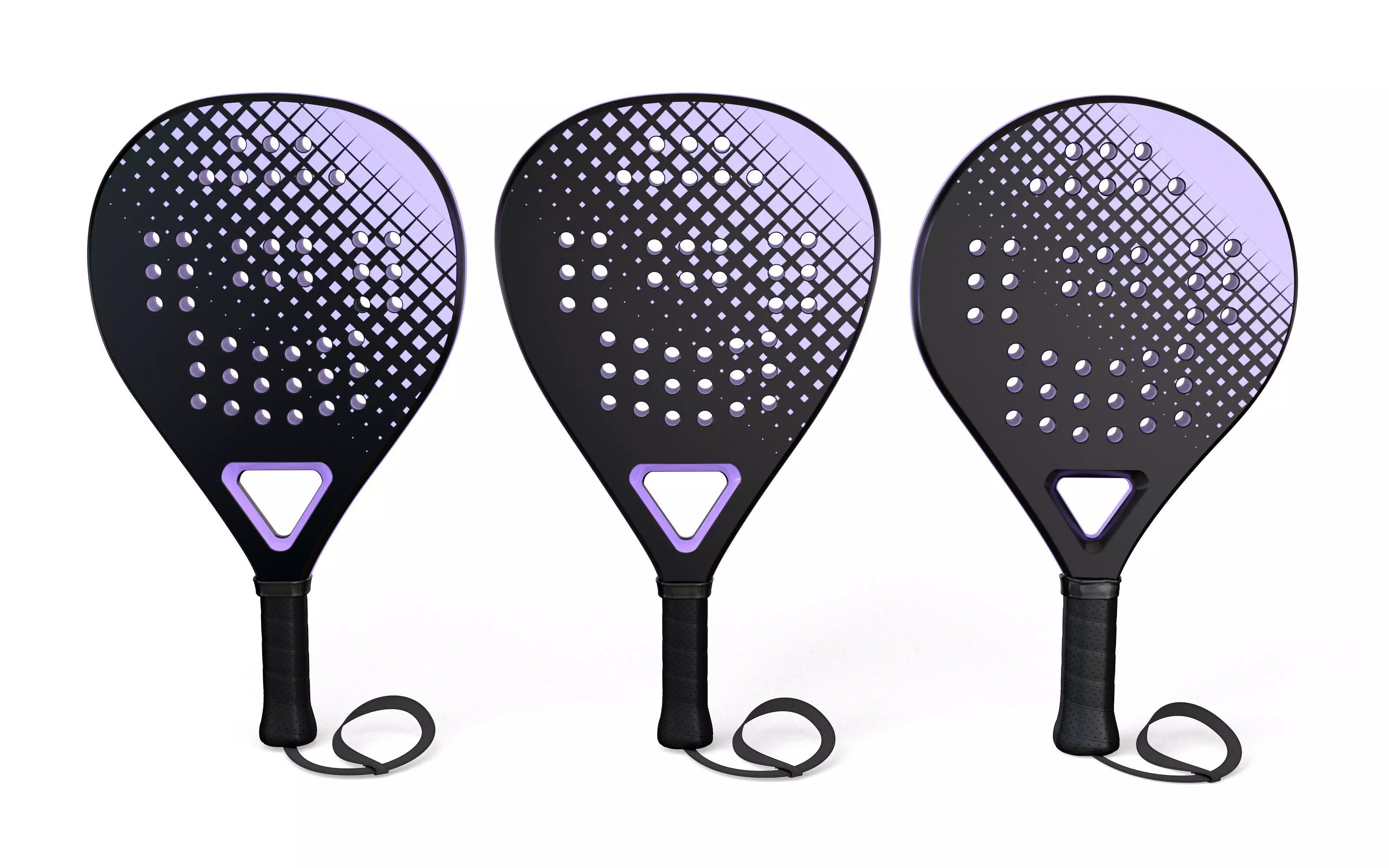 Padel Tennis Rackets 3D model