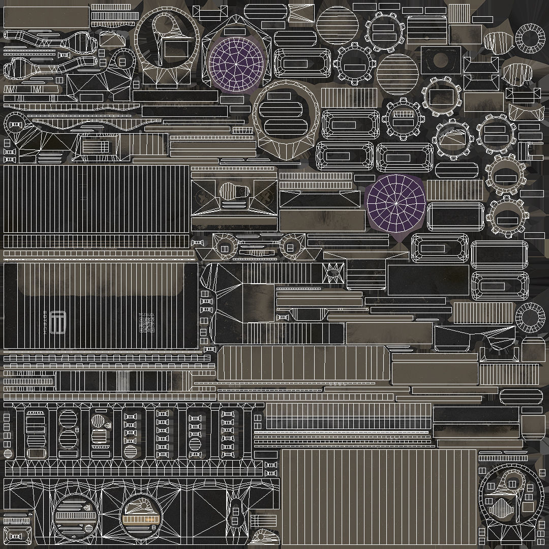 Assault Rifle AR-15 Low-poly 3D model_20