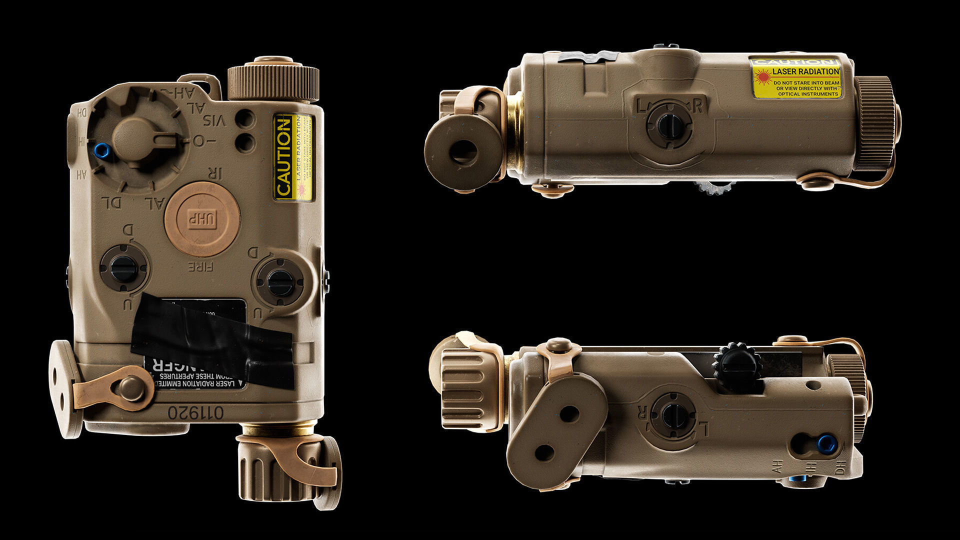 Assault Rifle AR-15 Low-poly 3D model_10