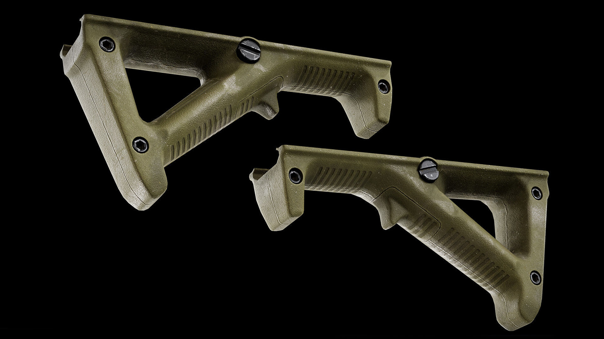 Assault Rifle AR-15 Low-poly 3D model_16