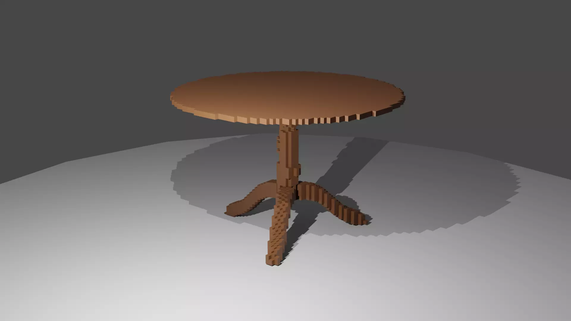 8-bit Table Low-poly 3D model_0
