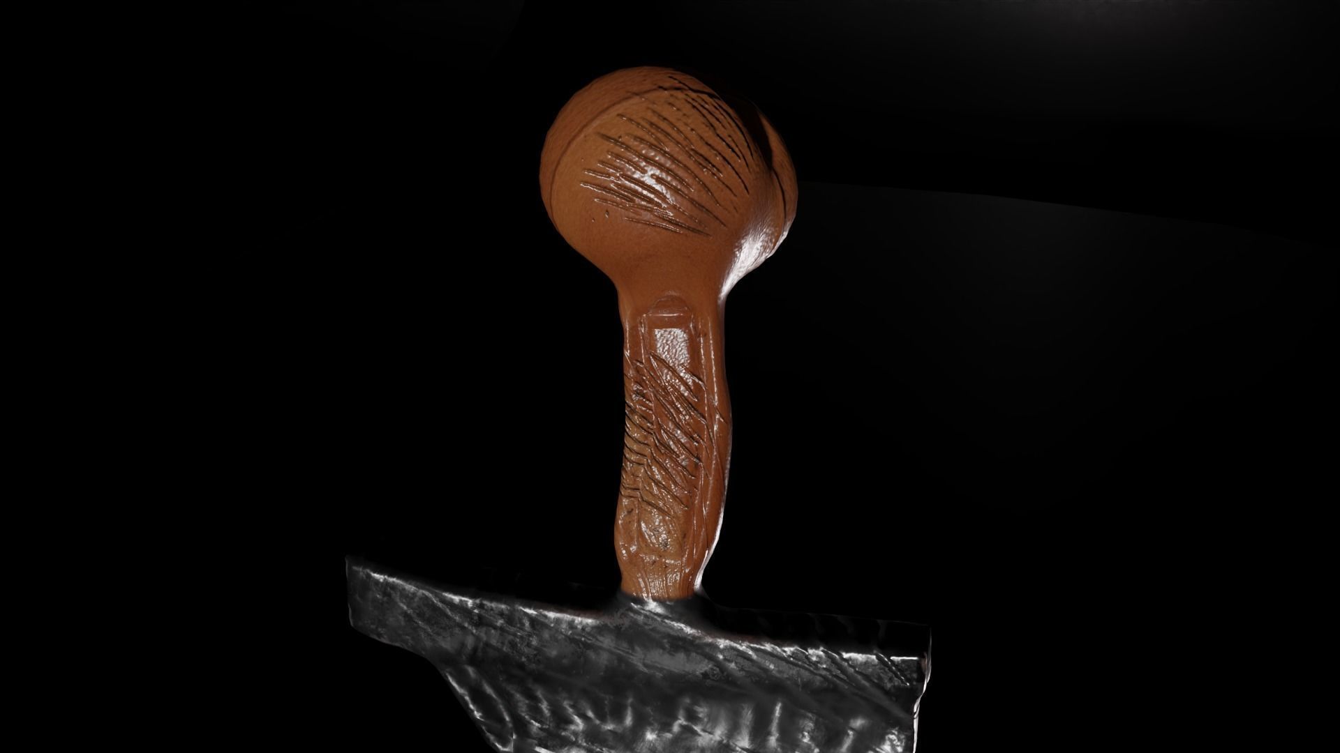 Keris Dagger 3D model_5