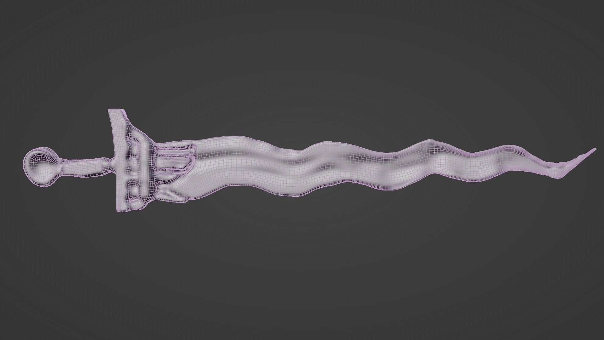 Keris Dagger 3D model_12