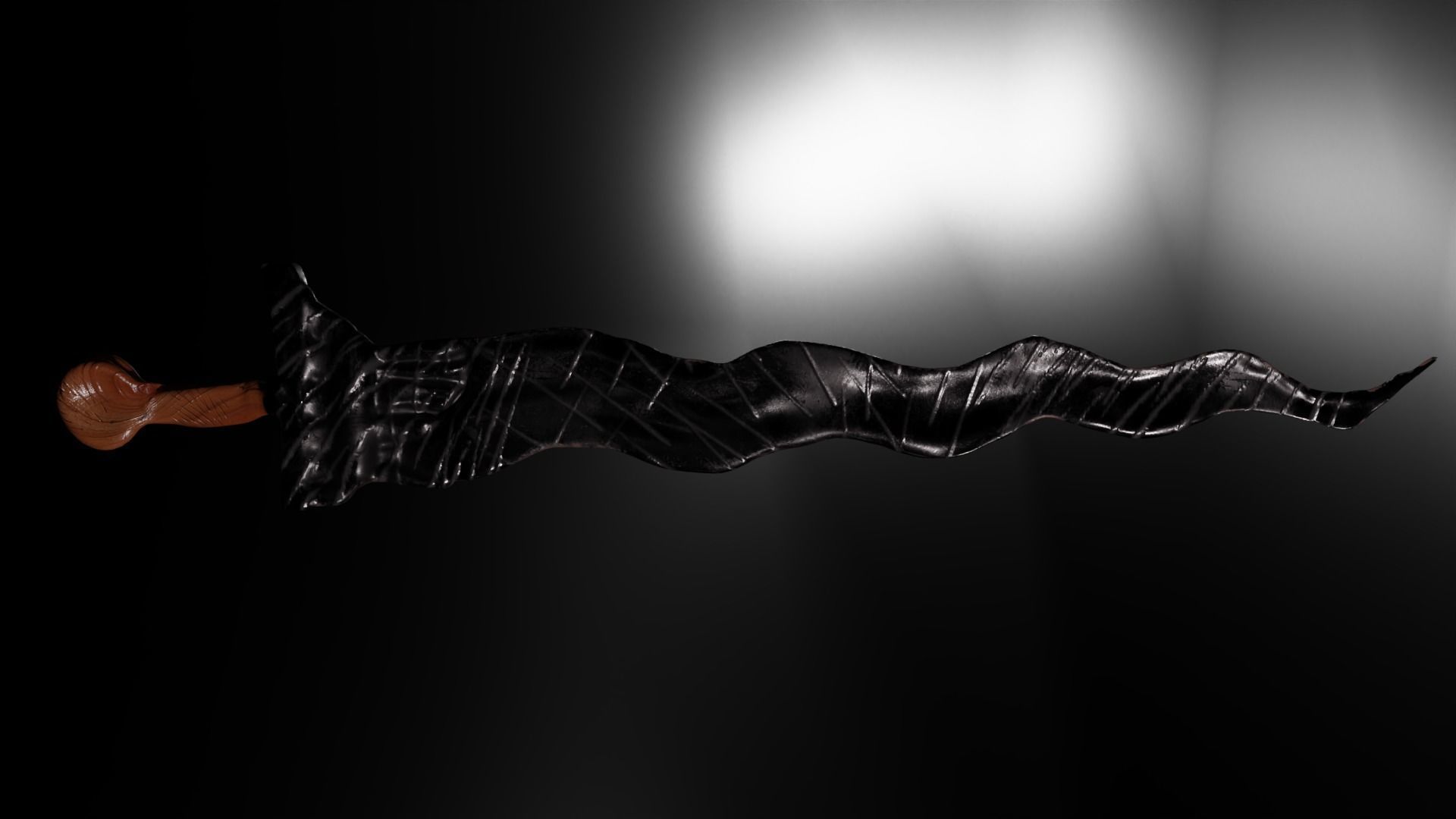 Keris Dagger 3D model_3