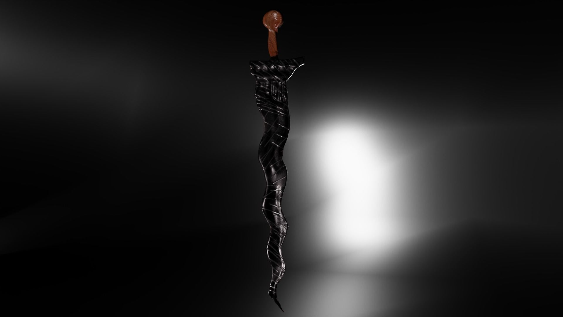 Keris Dagger 3D model_2