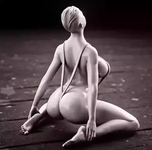 Girl in swimsuit 7 3D print model