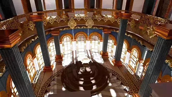 Golden Dome 3D model