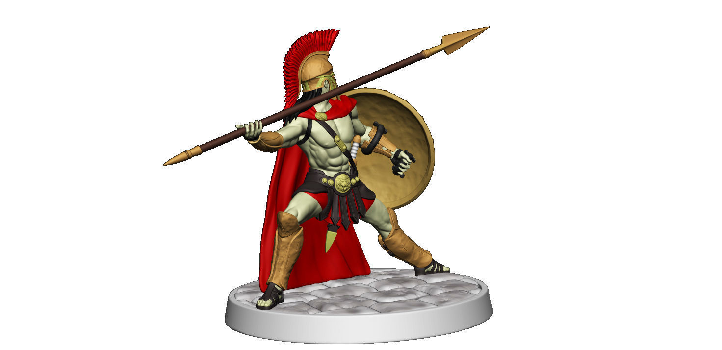 Spartan 8 Second set Medium spartan army 3D print model_21
