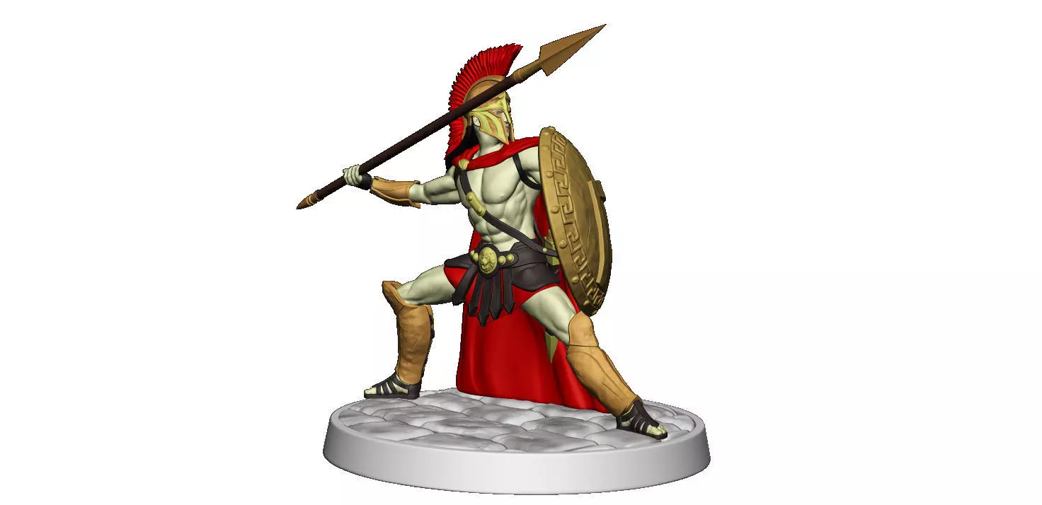 Spartan 8 Second set Medium spartan army 3D print model_0