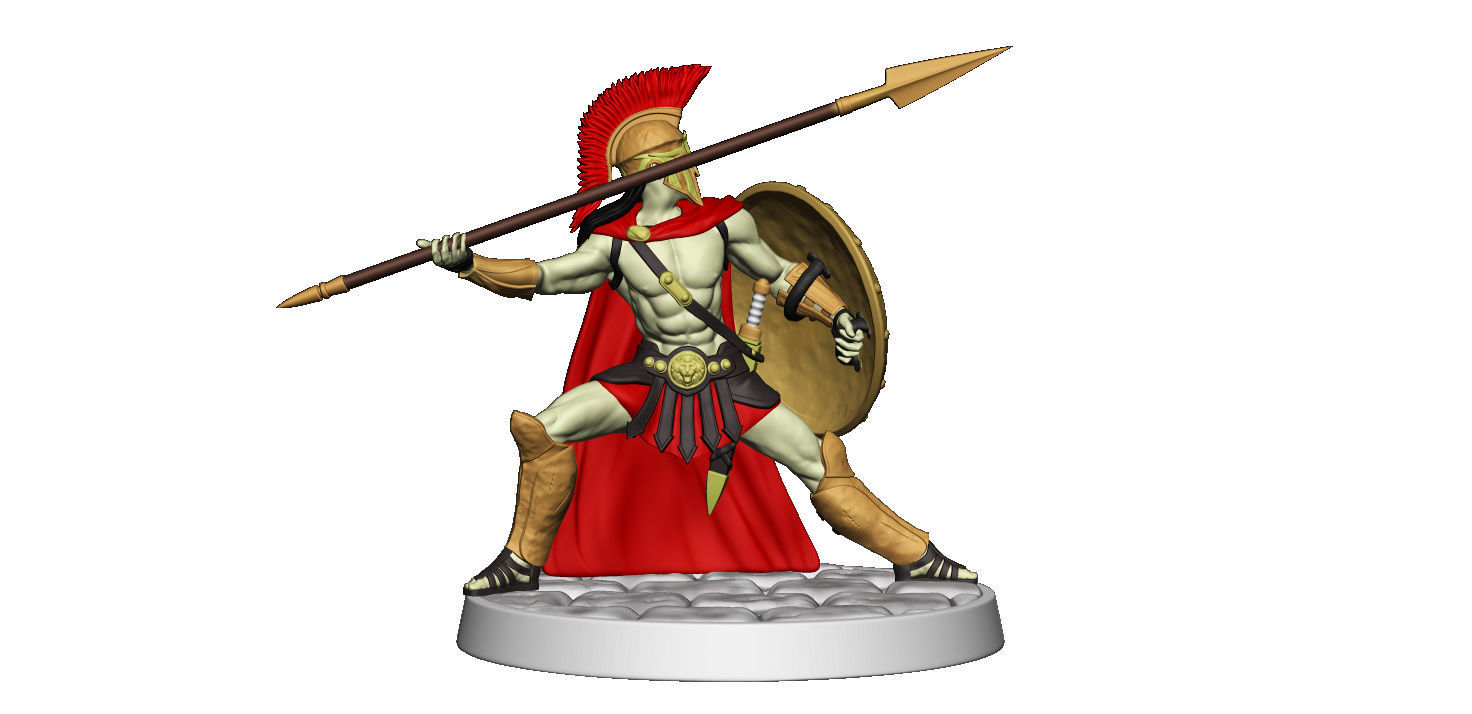 Spartan 8 Second set Medium spartan army 3D print model_18