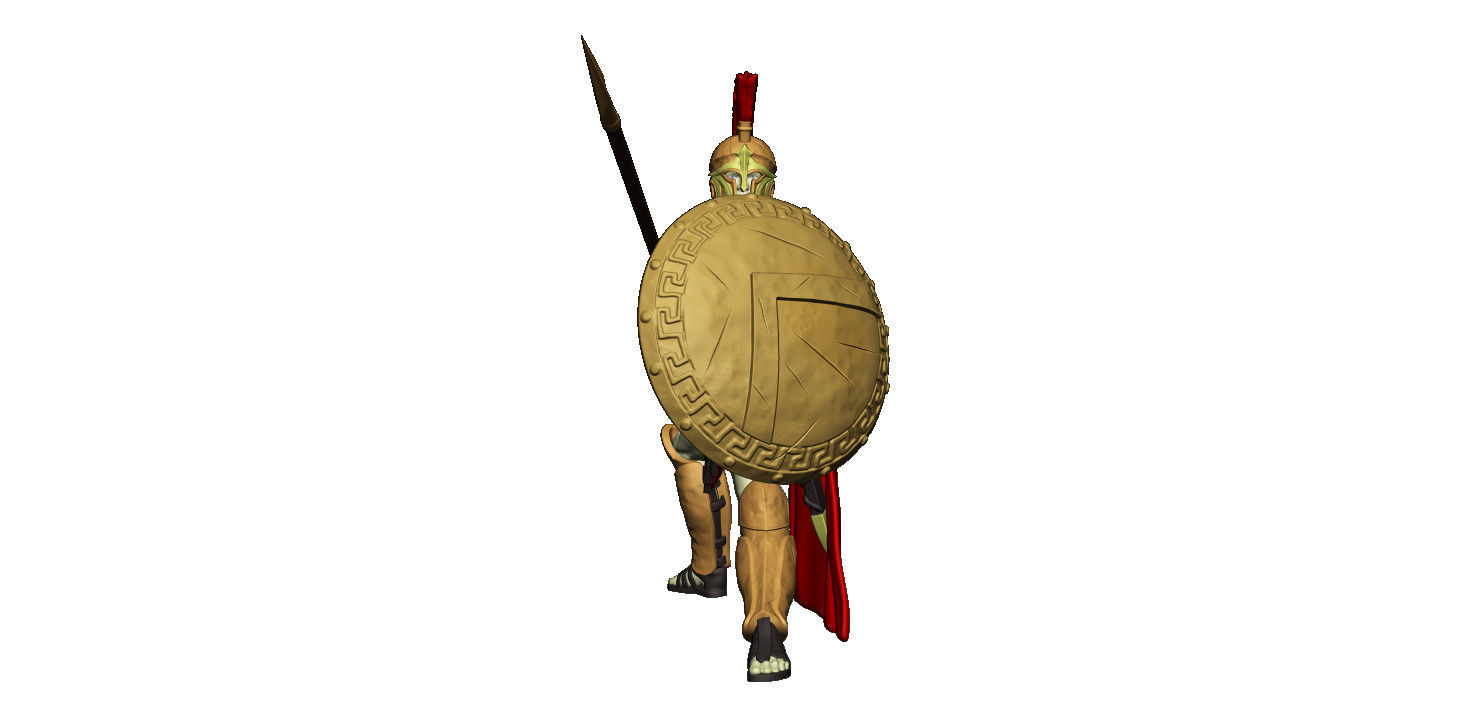 Spartan 8 Second set Medium spartan army 3D print model_14