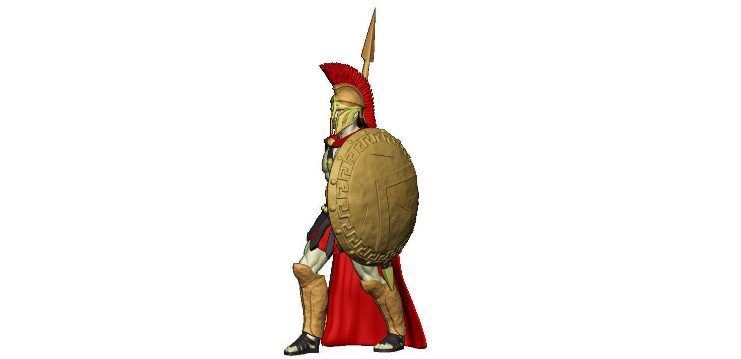 Spartan 9 Second set Medium spartan army 3D print model_15