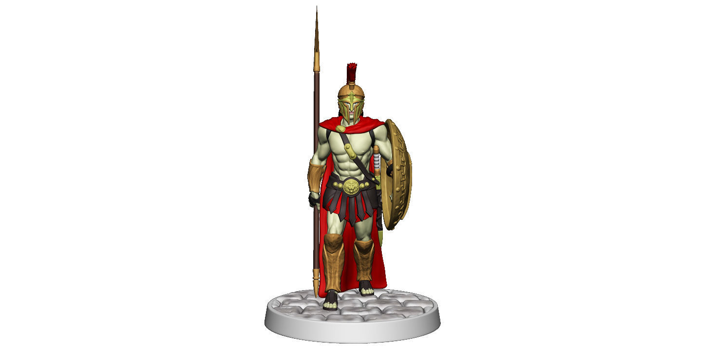 Spartan 9 Second set Medium spartan army 3D print model_19