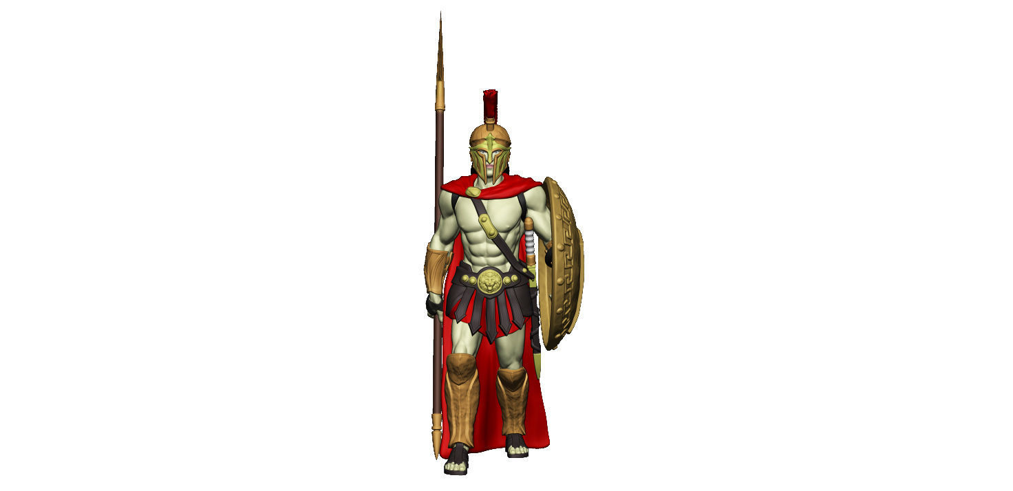 Spartan 9 Second set Medium spartan army 3D print model_13