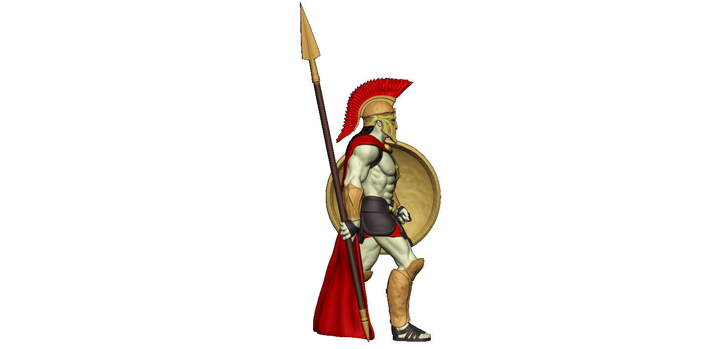 Spartan 9 Second set Medium spartan army 3D print model_14
