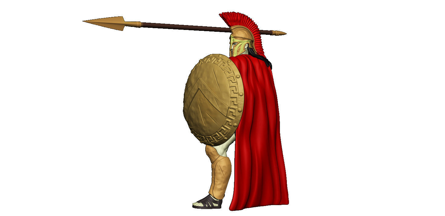 Spartan 10 Second set Medium spartan army 3D print model_13