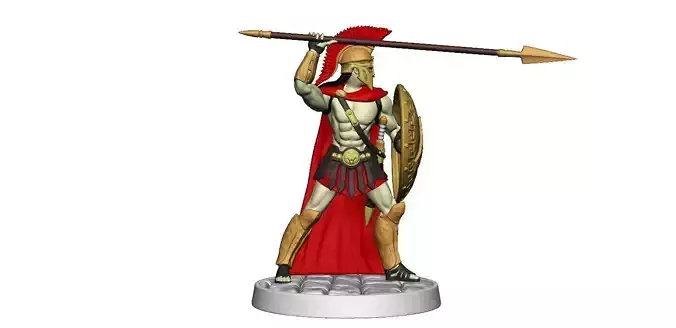Spartan 10 Second set Medium spartan army 3D print model