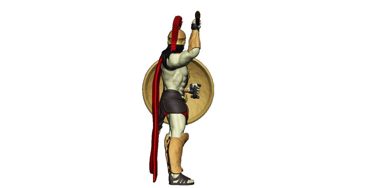 Spartan 10 Second set Medium spartan army 3D print model_14