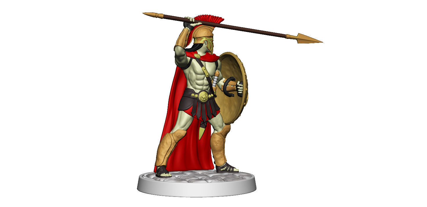 Spartan 10 Second set Medium spartan army 3D print model_16