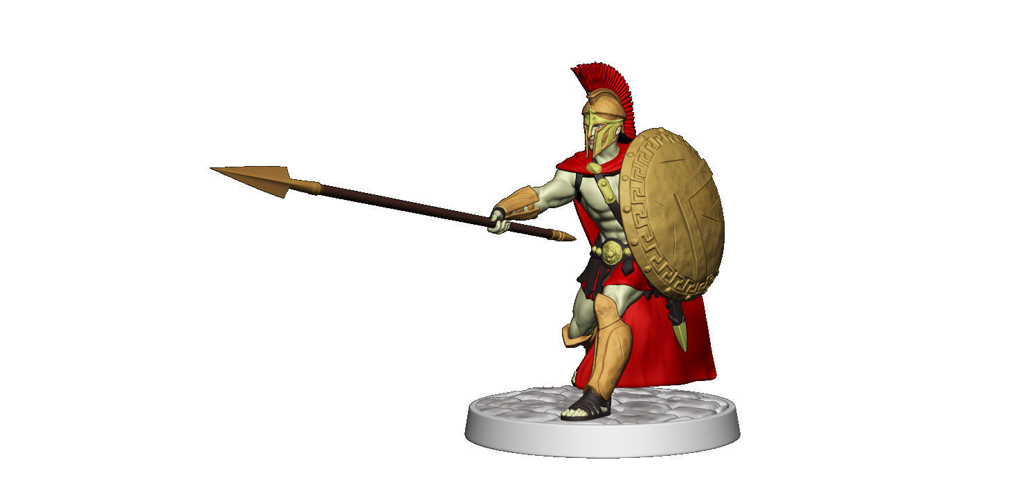 Spartan 11 Second set Medium spartan army 3D print model_17