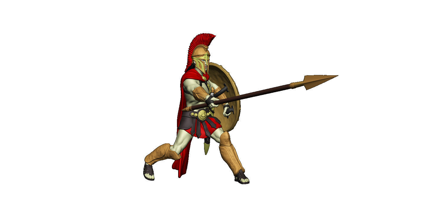 Spartan 11 Second set Medium spartan army 3D print model_15