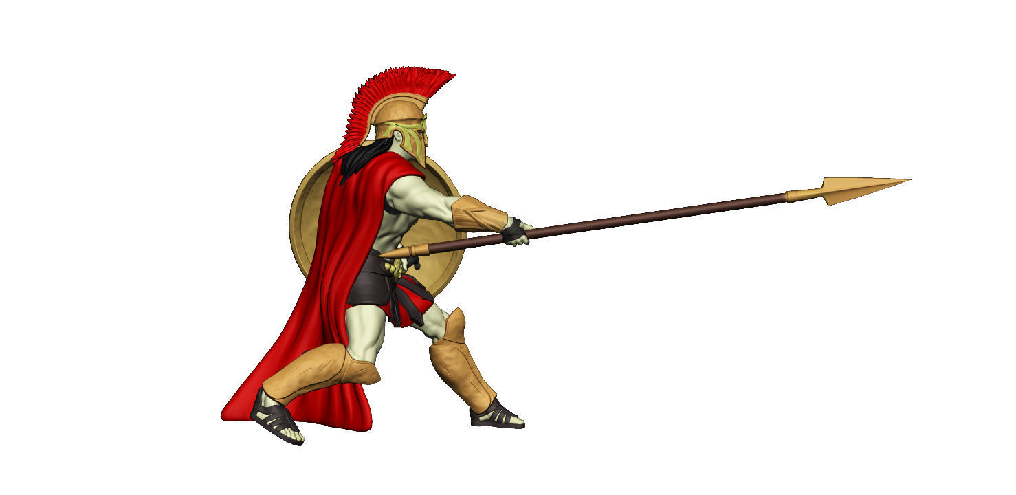 Spartan 11 Second set Medium spartan army 3D print model_14