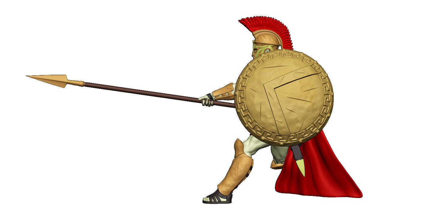 Spartan 11 Second set Medium spartan army 3D print model_12