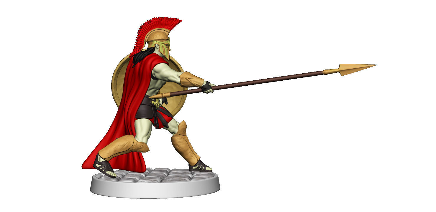 Spartan 11 Second set Medium spartan army 3D print model_20