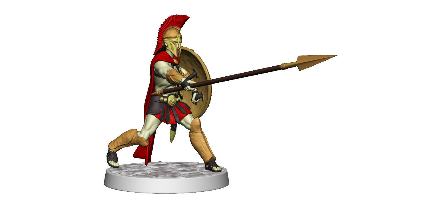 Spartan 11 Second set Medium spartan army 3D print model_21