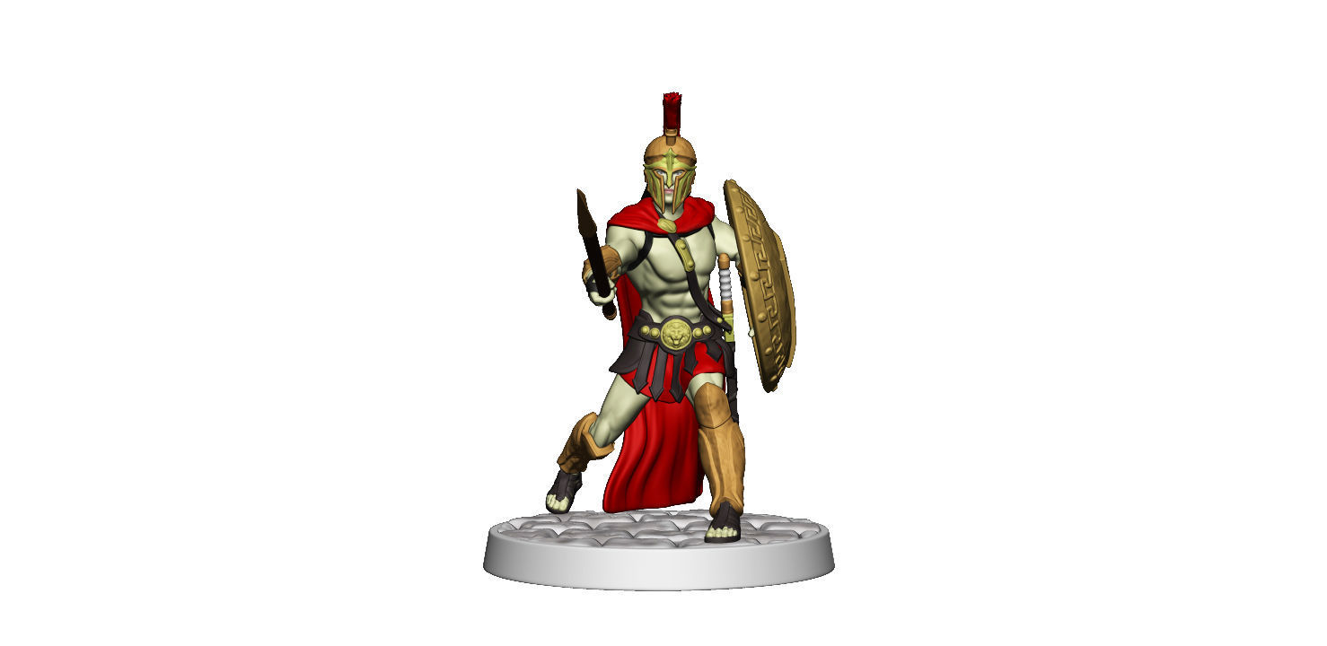 Spartan 11 Second set Medium spartan army 3D print model_16