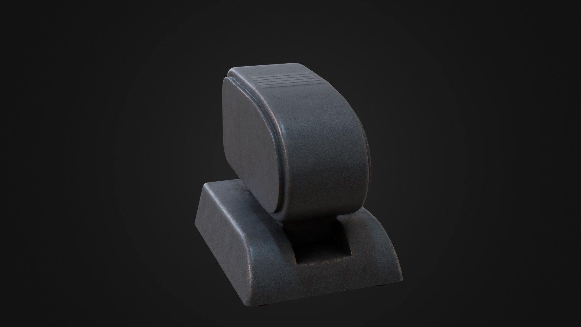 Old Soviet Slide Projector Low-poly 3D model_22