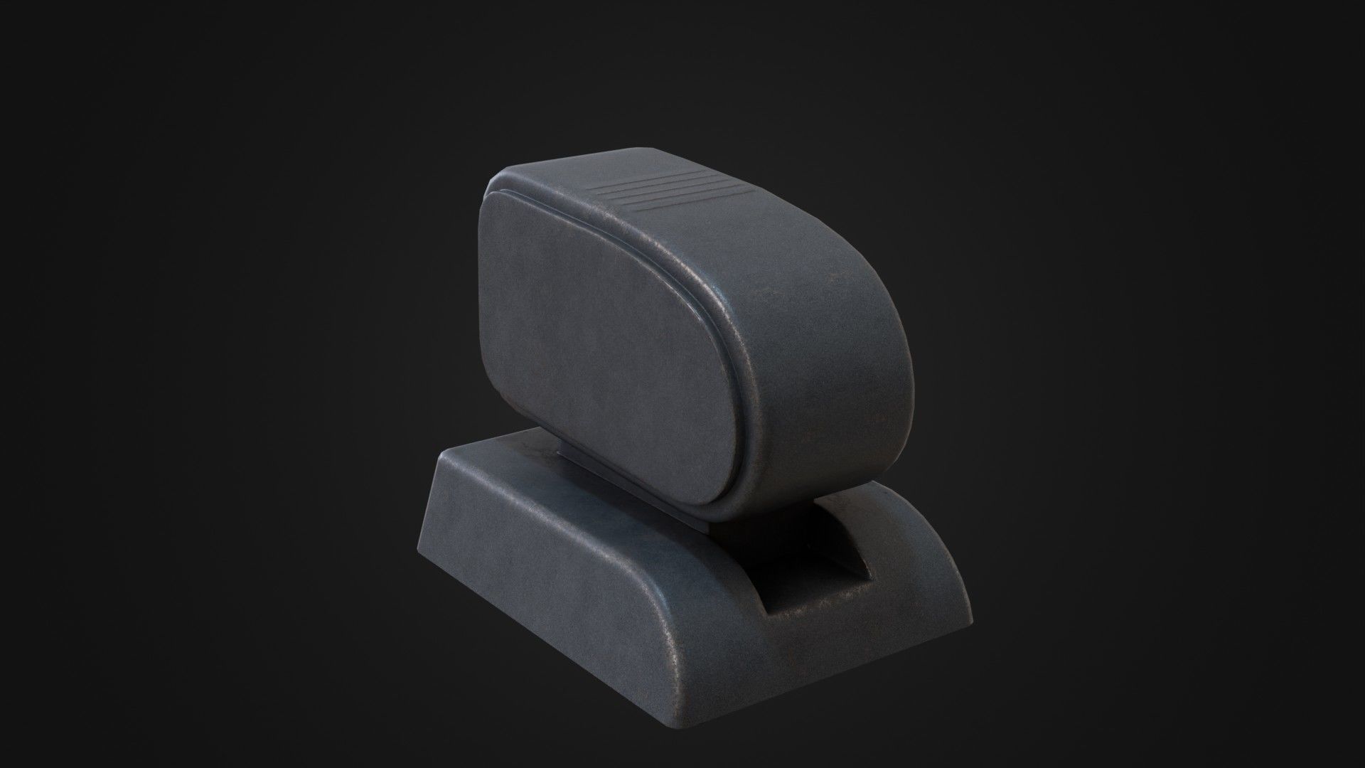 Old Soviet Slide Projector Low-poly 3D model_24