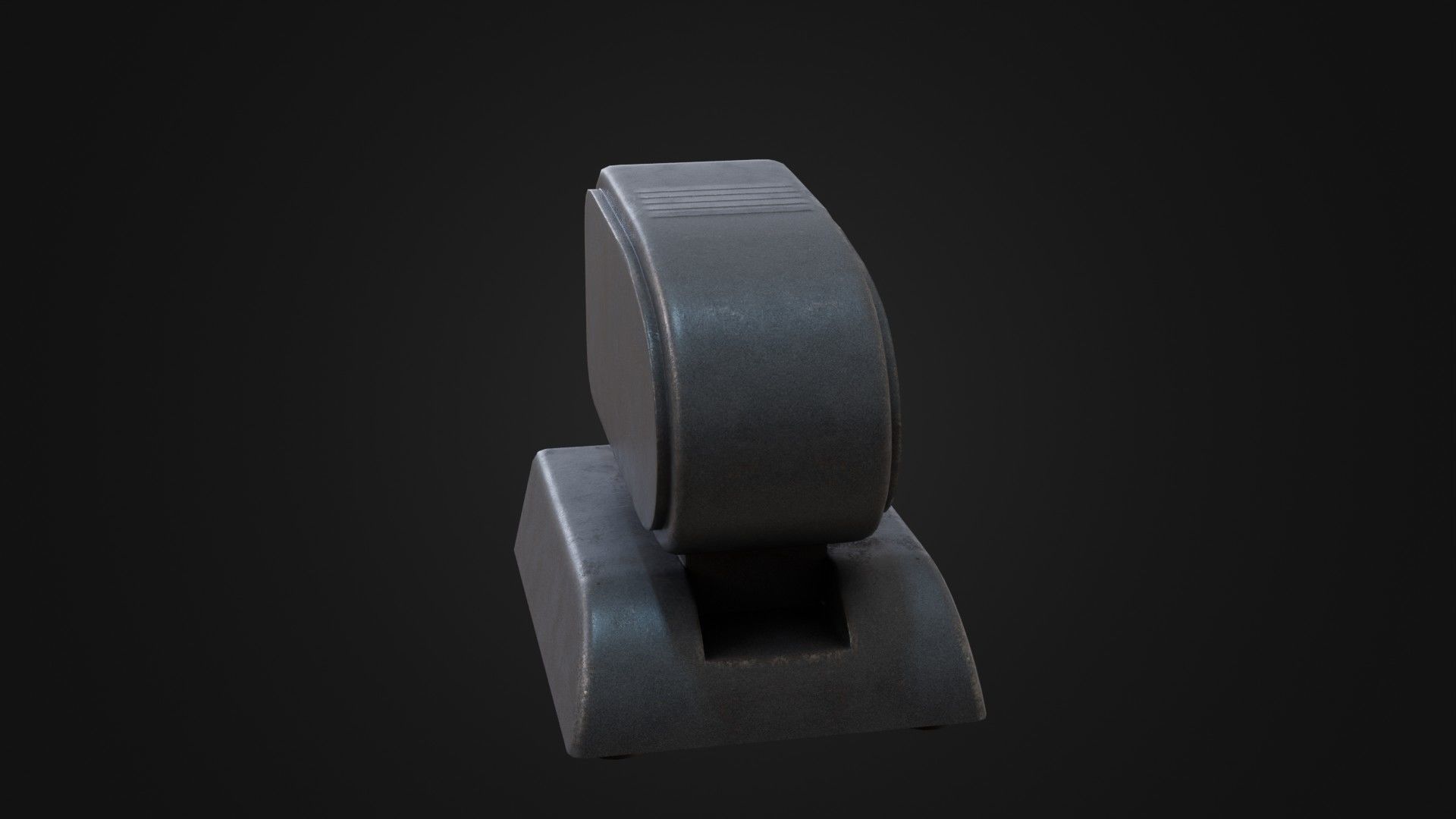 Old Soviet Slide Projector Low-poly 3D model_21