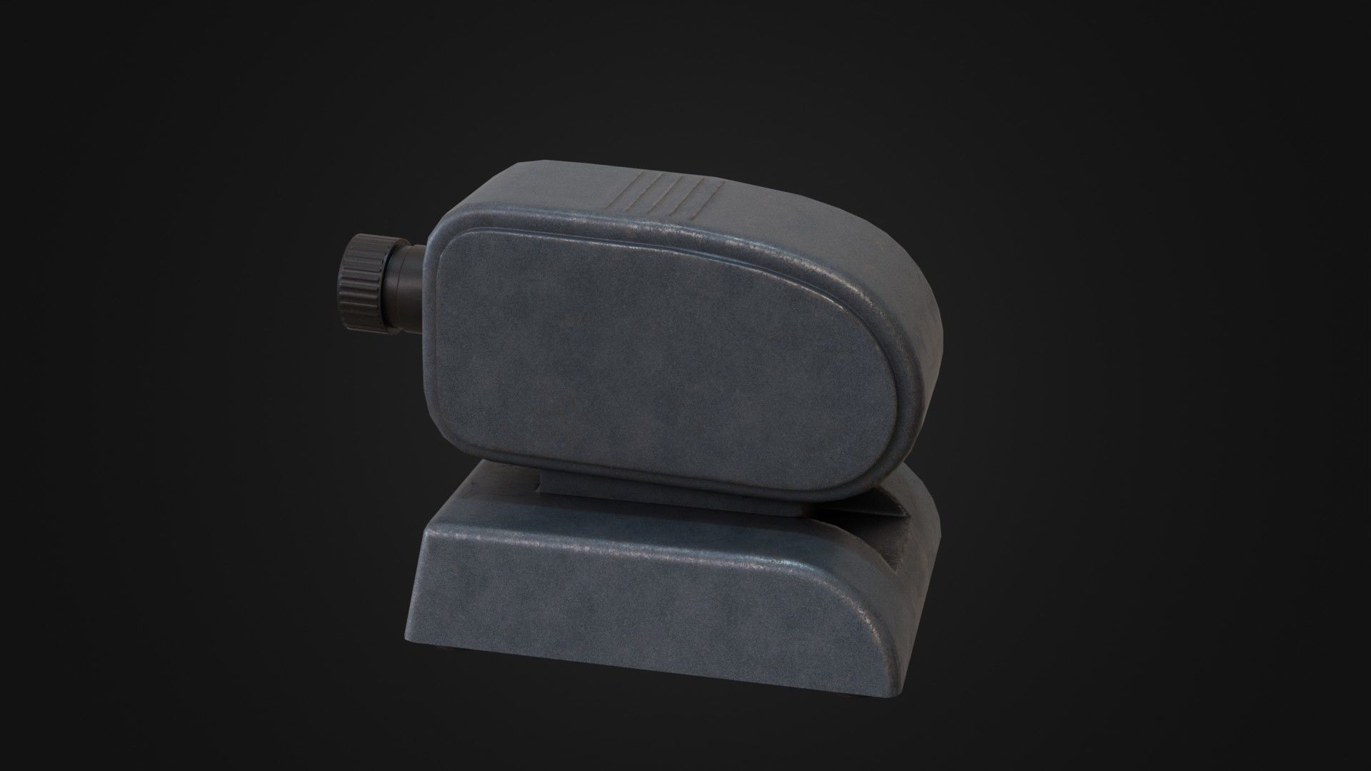 Old Soviet Slide Projector Low-poly 3D model_29