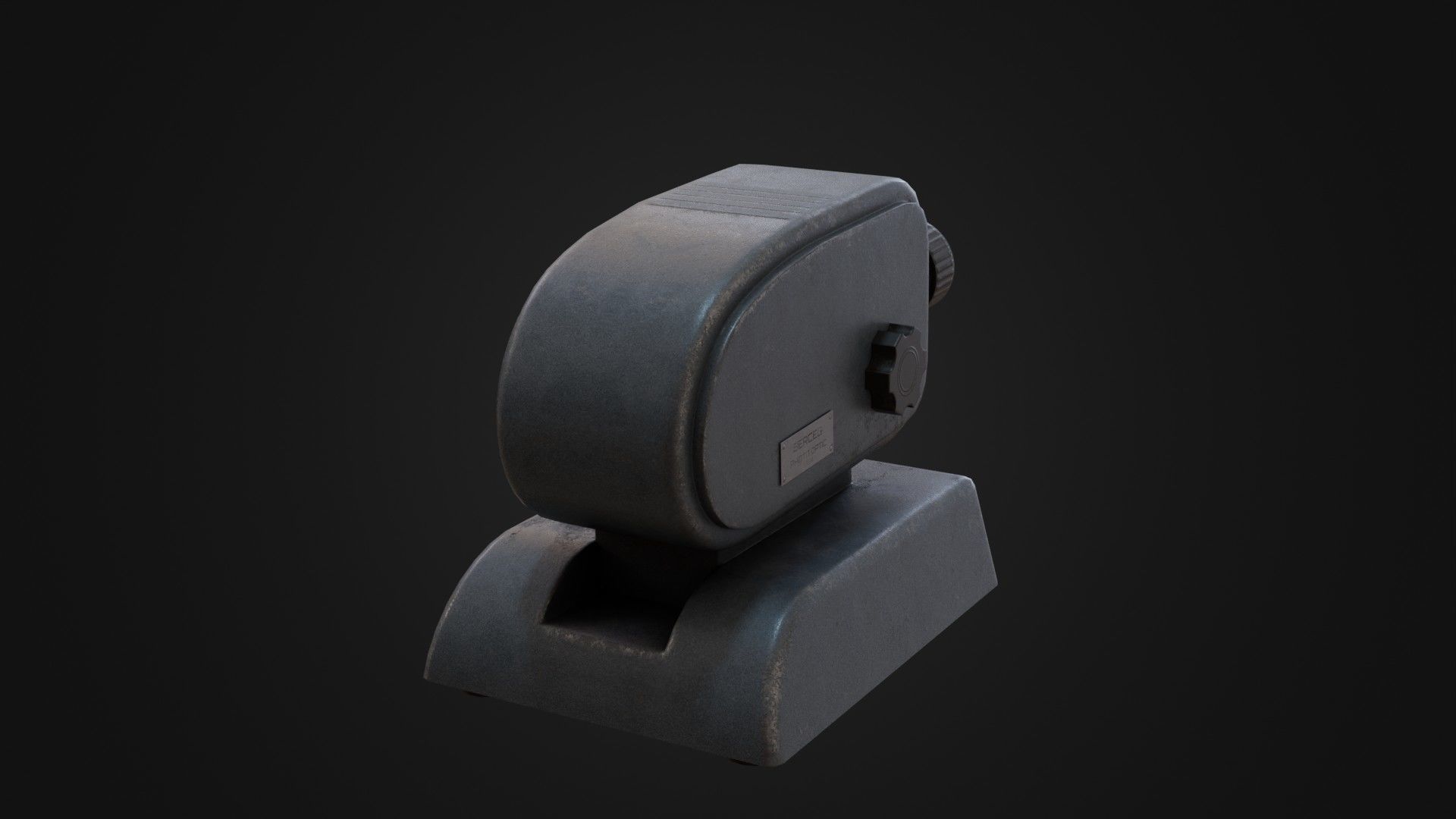 Old Soviet Slide Projector Low-poly 3D model_16