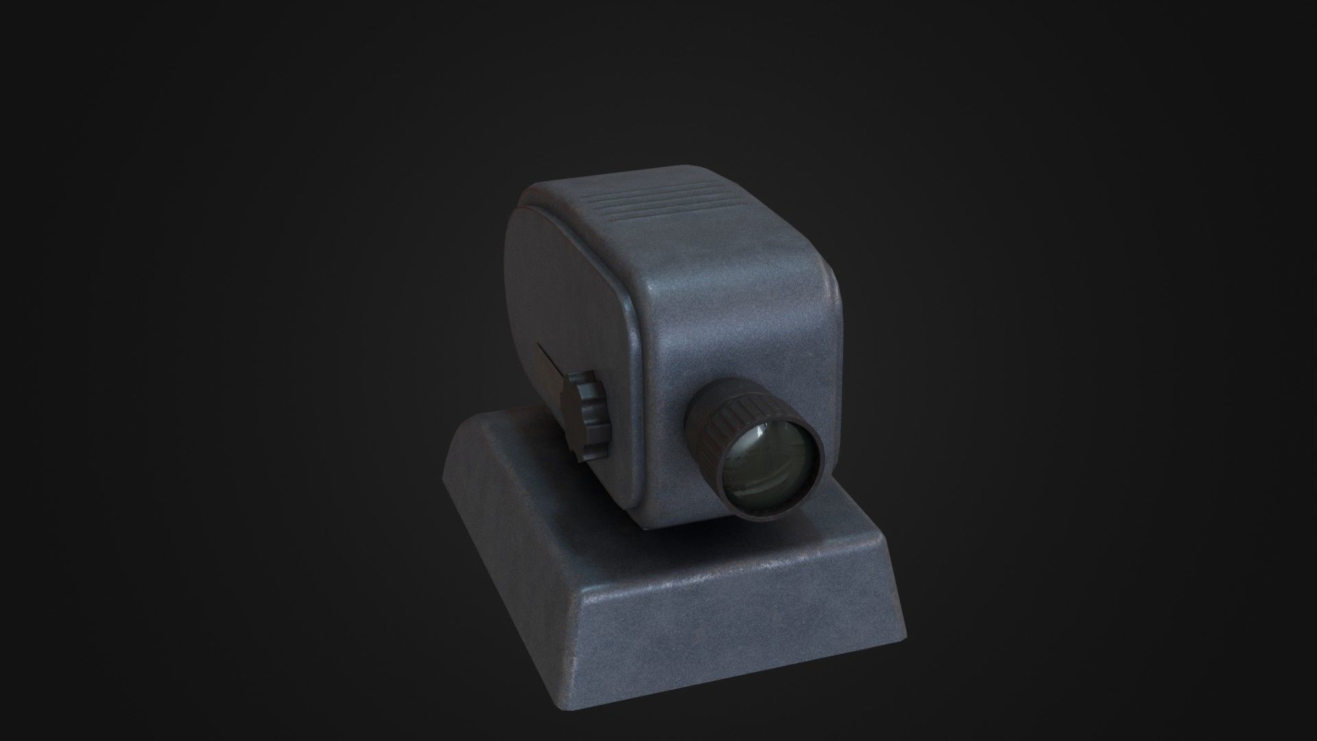 Old Soviet Slide Projector Low-poly 3D model_44