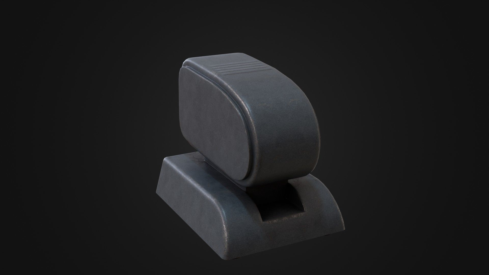 Old Soviet Slide Projector Low-poly 3D model_23