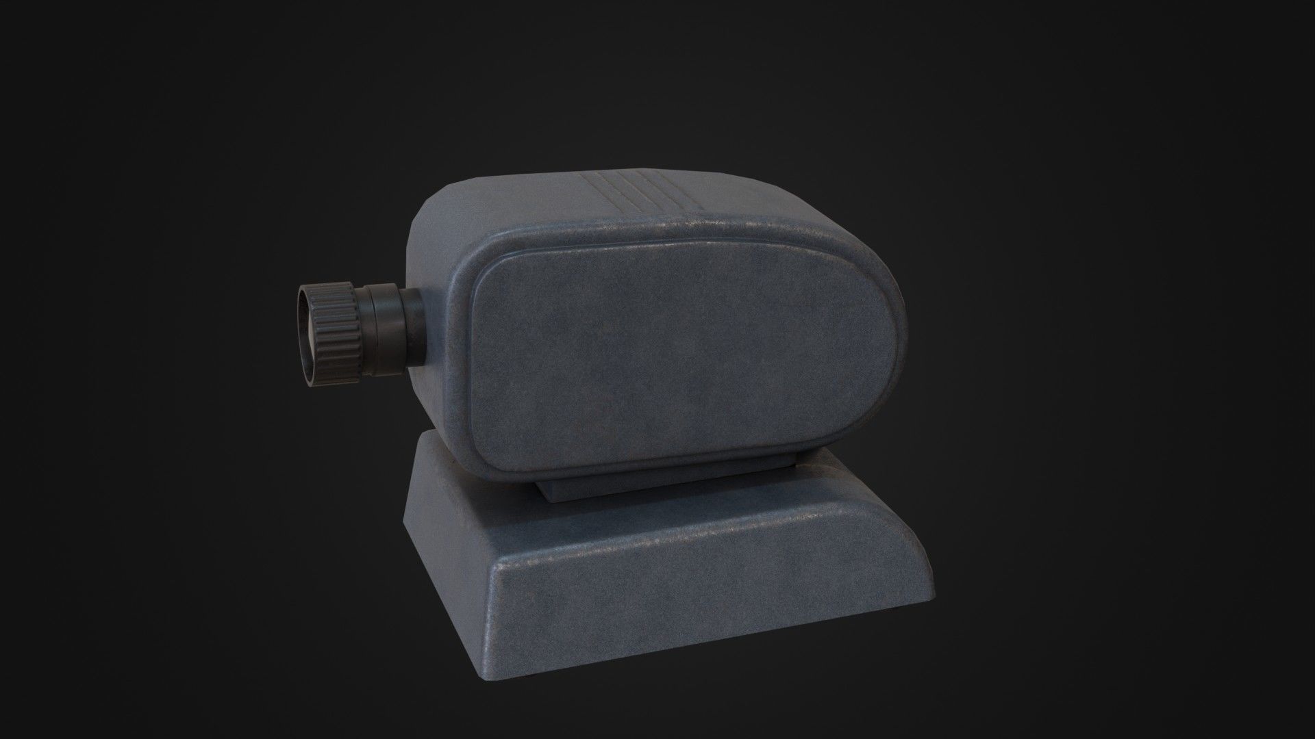 Old Soviet Slide Projector Low-poly 3D model_33