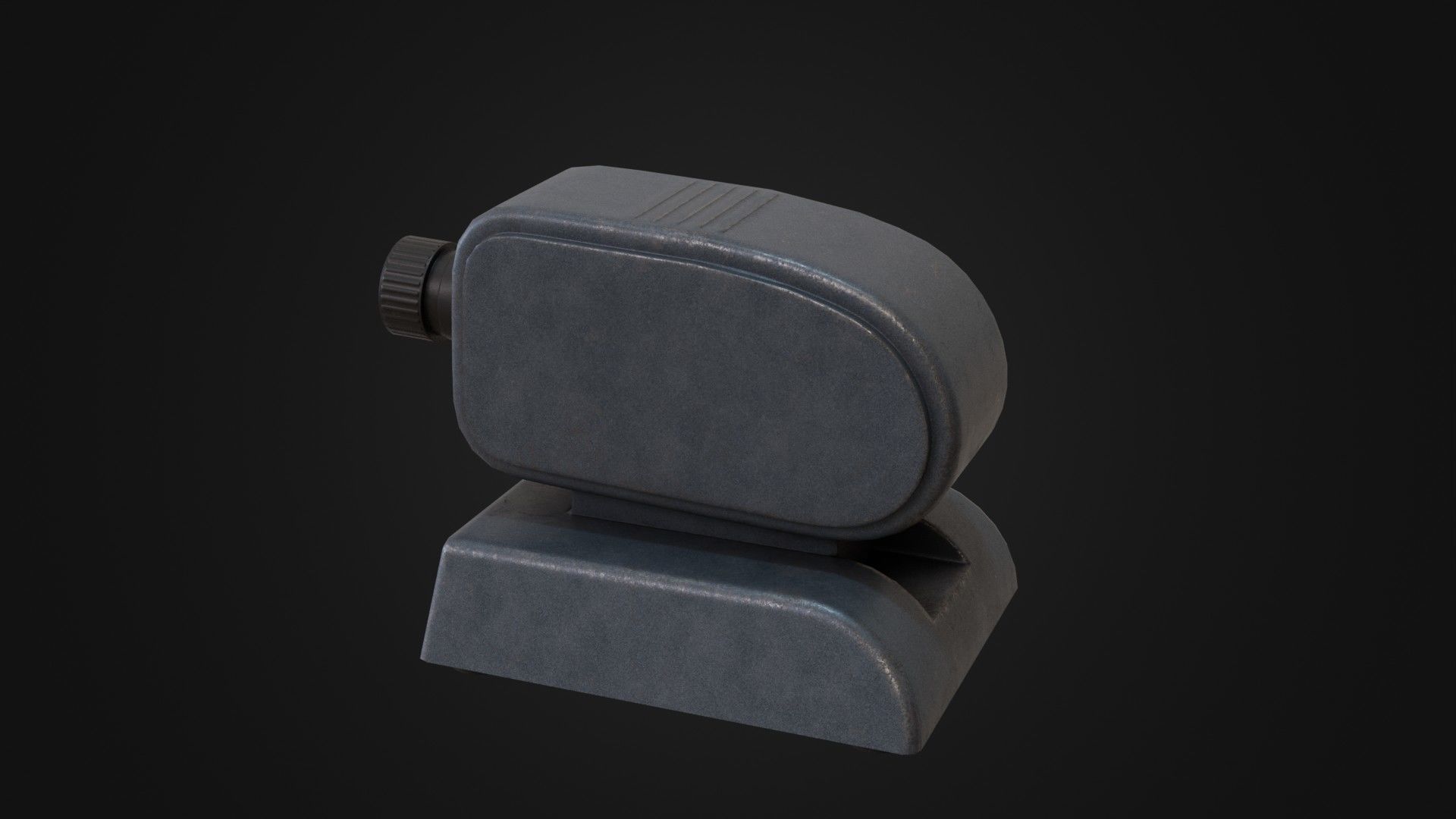 Old Soviet Slide Projector Low-poly 3D model_28