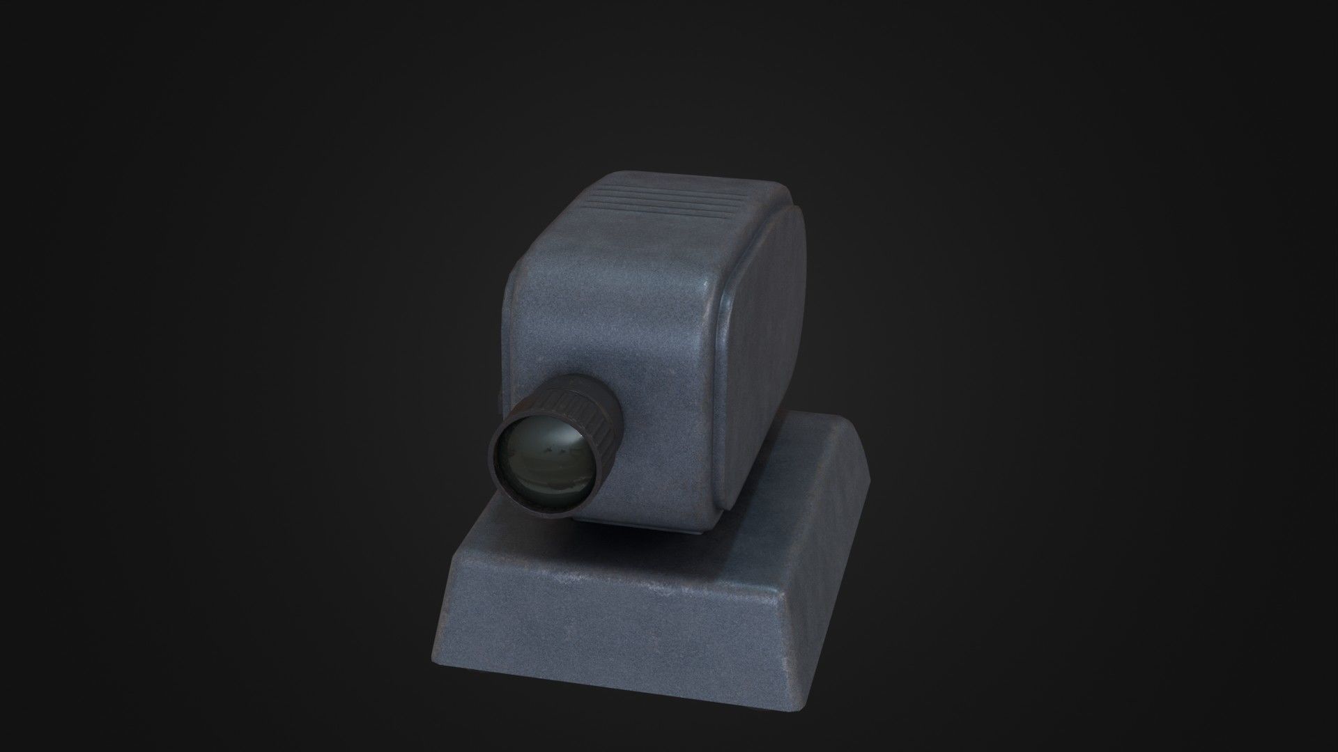 Old Soviet Slide Projector Low-poly 3D model_40
