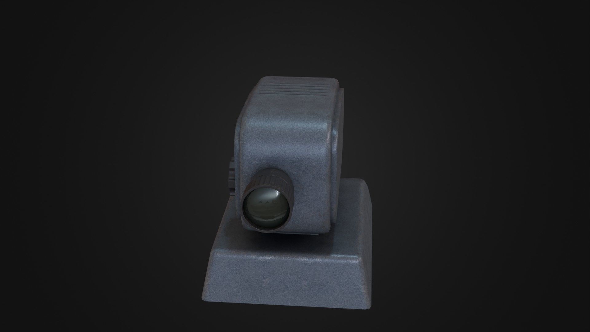 Old Soviet Slide Projector Low-poly 3D model_41