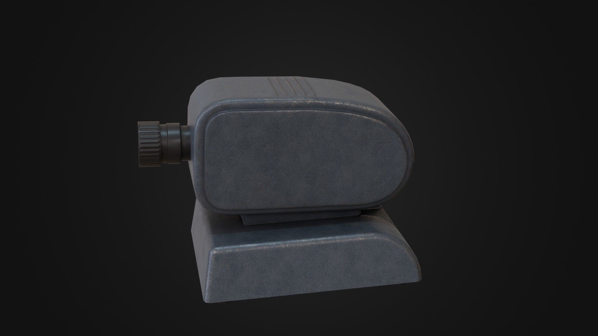 Old Soviet Slide Projector Low-poly 3D model_32